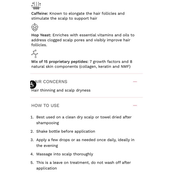 NIB Saturday Skin Scalp + Hair Strengthening Peptide Treatment Serum Hair Growth - Picture 4 of 11